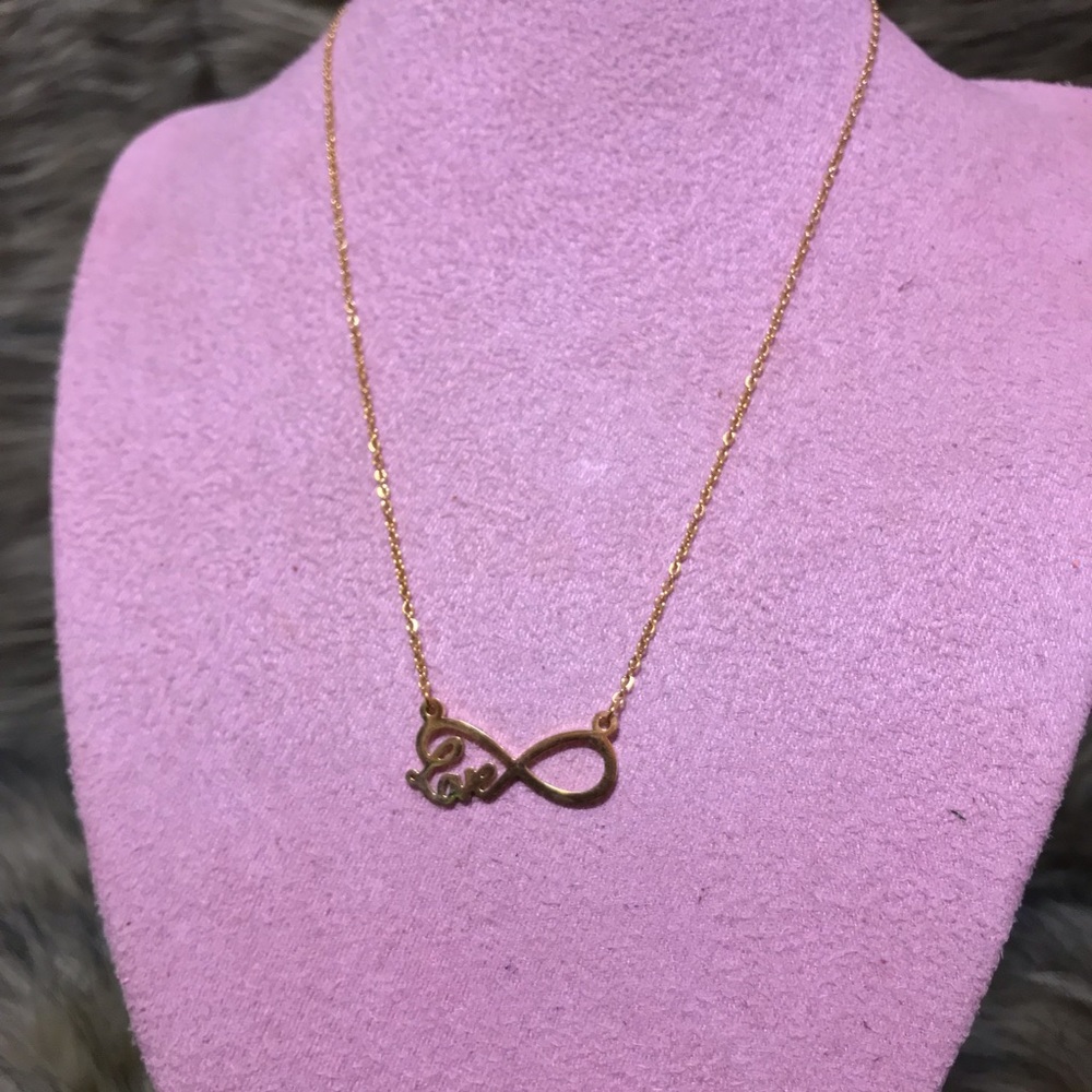 Gold Infinity Necklace - Picture 4 of 4